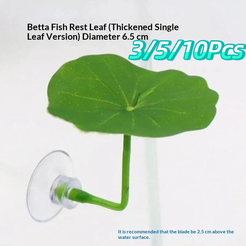 Planted Aquarium Betta - 3/5/10 PCS Folha de Lótus Simulada