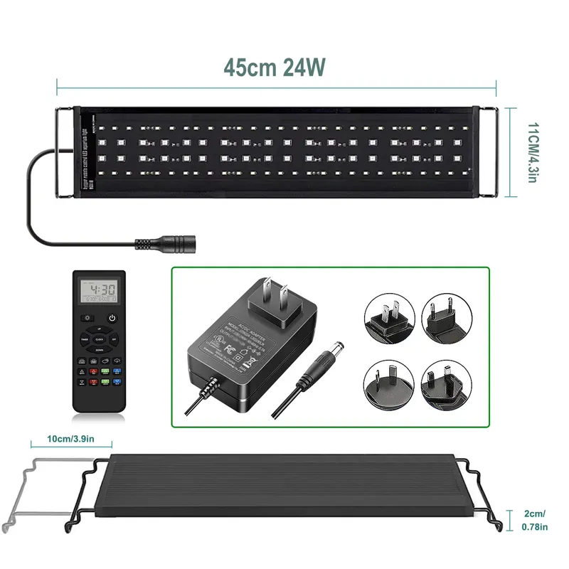 Planted Aquarium Hours - Luz LED Profissional para Aquário SIROKA