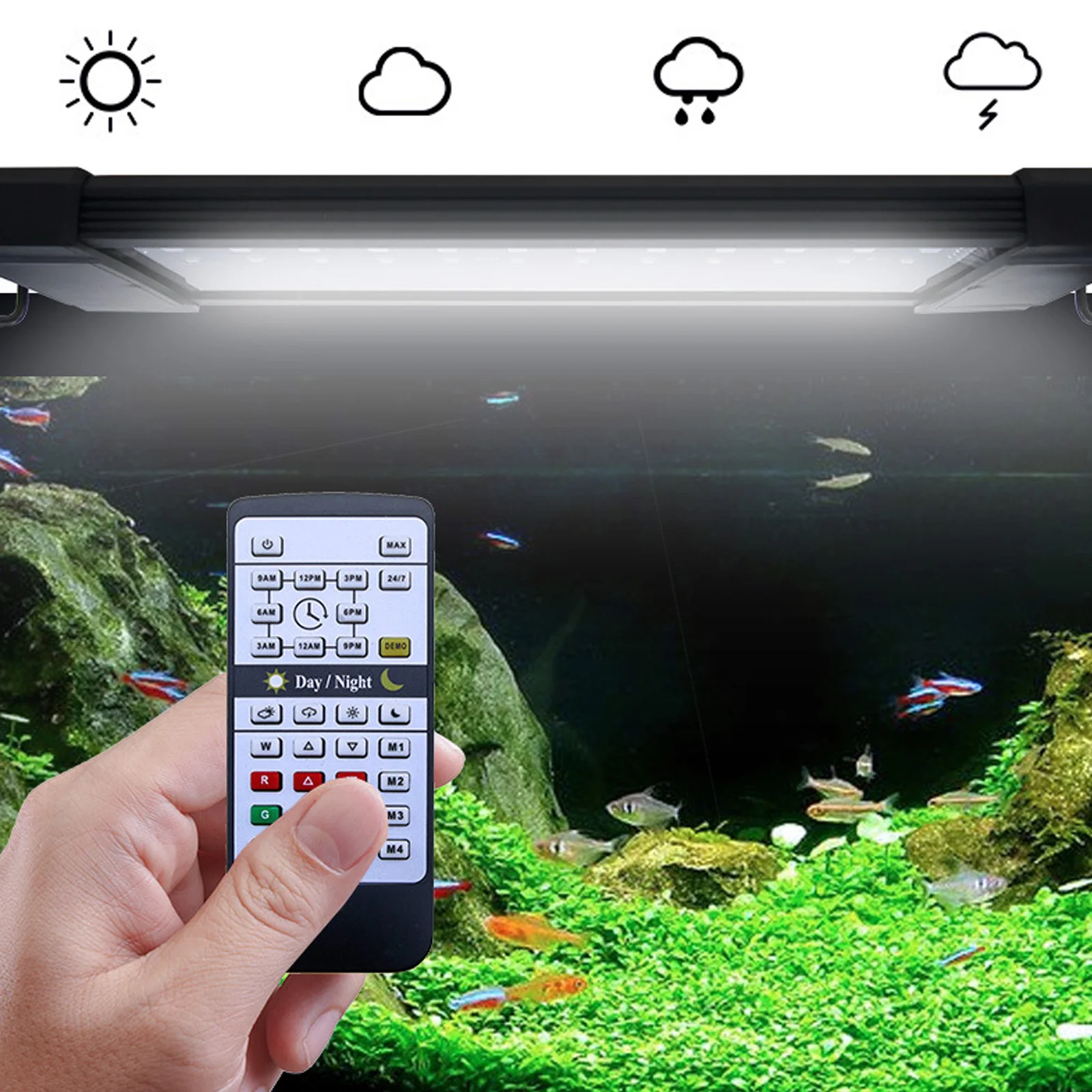 Planted Aquarium Hours - Luz de Aquário LED RGB de