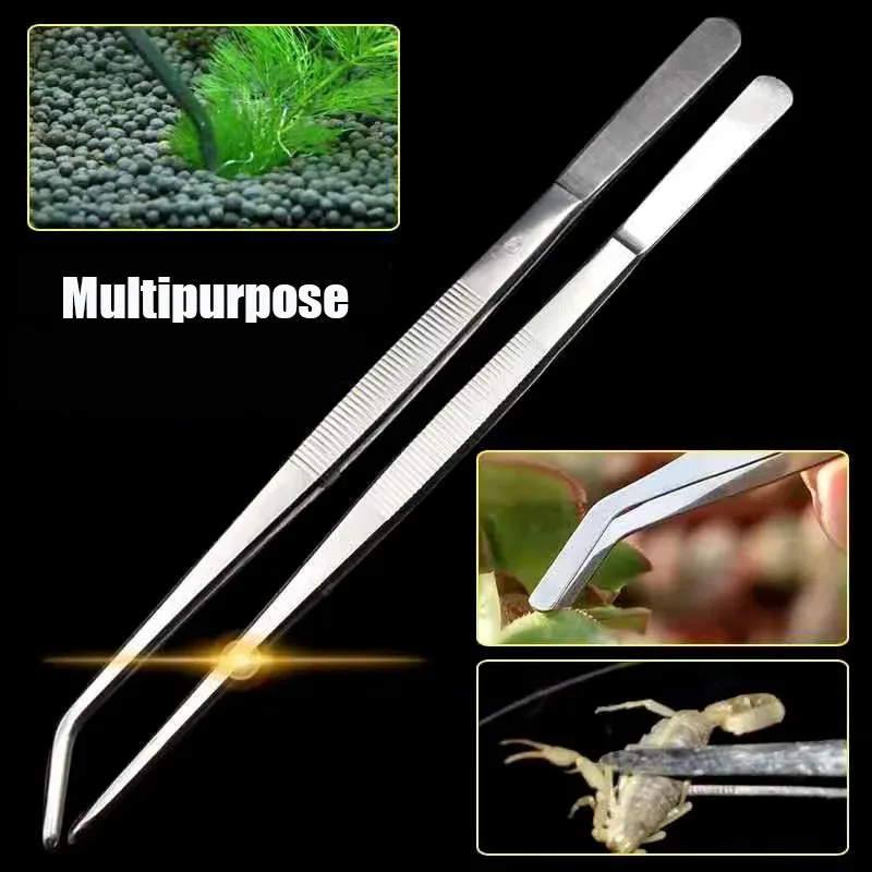 Pinça de aquário de aço inoxid - Planted Clip Tweezers avaliação e preço