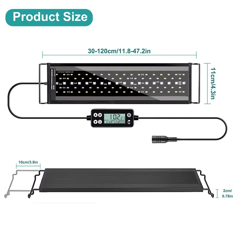 Nova Luz LED de Espectro Compl - Planted Aquarium Hours avaliação e preço