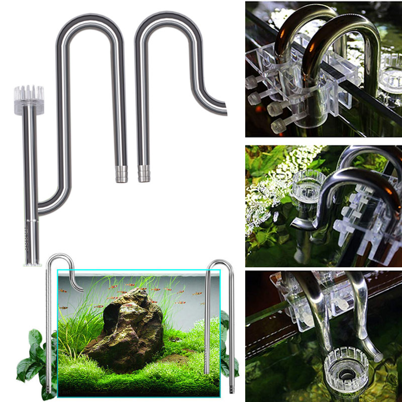 Aço inoxidável Inflow Outflow  - Aquarium Planted Filter avaliação e preço