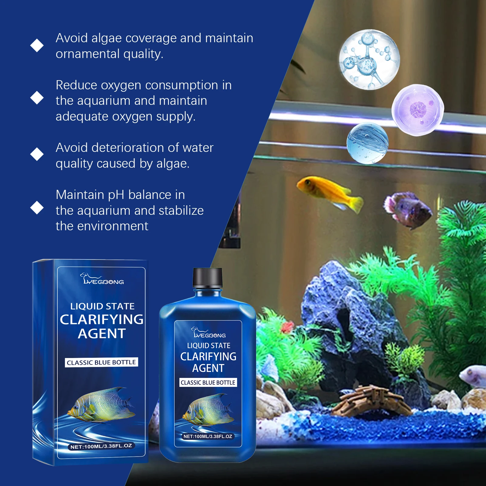 Clarificador de água para aquá - Aquarium Plant Liquid Fertilizer avaliação e preço